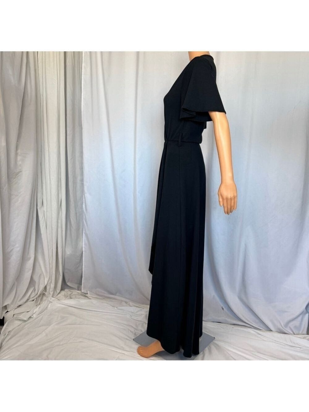 Go Couture Maxi Dress Black Knit Women's M - Picture 3 of 14